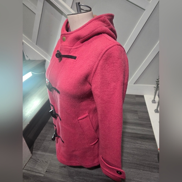 Elegant Pink Toggle Pea Coat - Picture 5 of 5